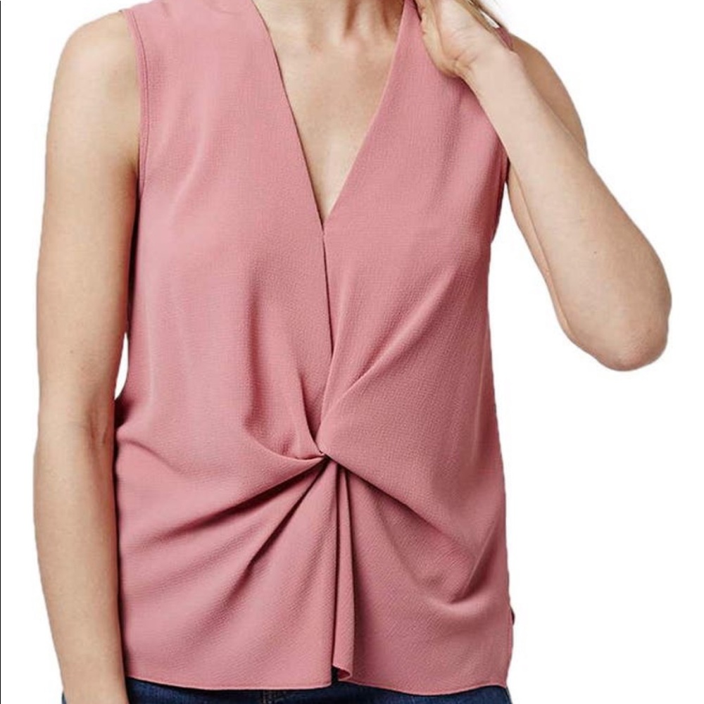 Topshop tucked sleeveless blouse Small